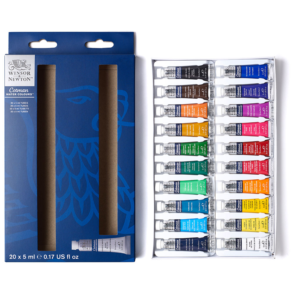 Winsor & Newton - Cotman Watercolour - 20x5mL Set