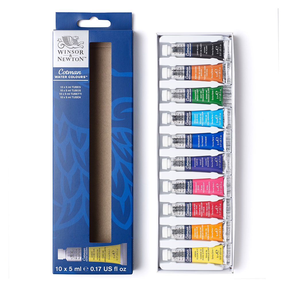 Winsor & Newton - Cotman Watercolour - 10x5mL Set