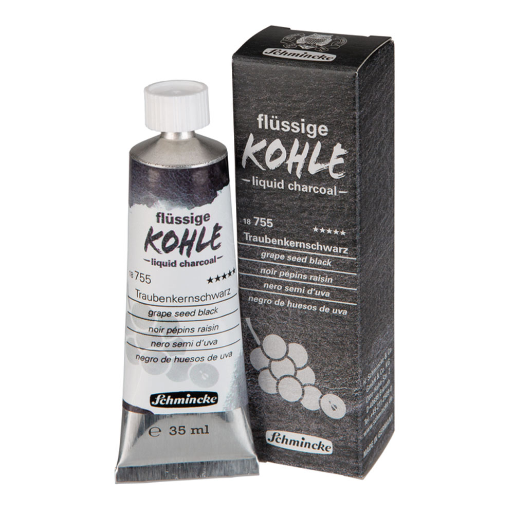 Schmincke | liquid charcoal - Grape Seed Black  | 35ml