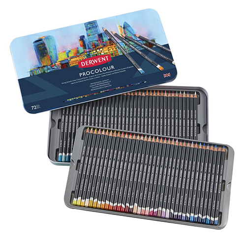 Derwent Procolour Coloured Pencils  Set of 72