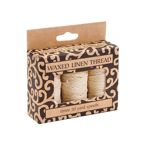 Lineco 3-Pack Waxed Linen Thread  Natural