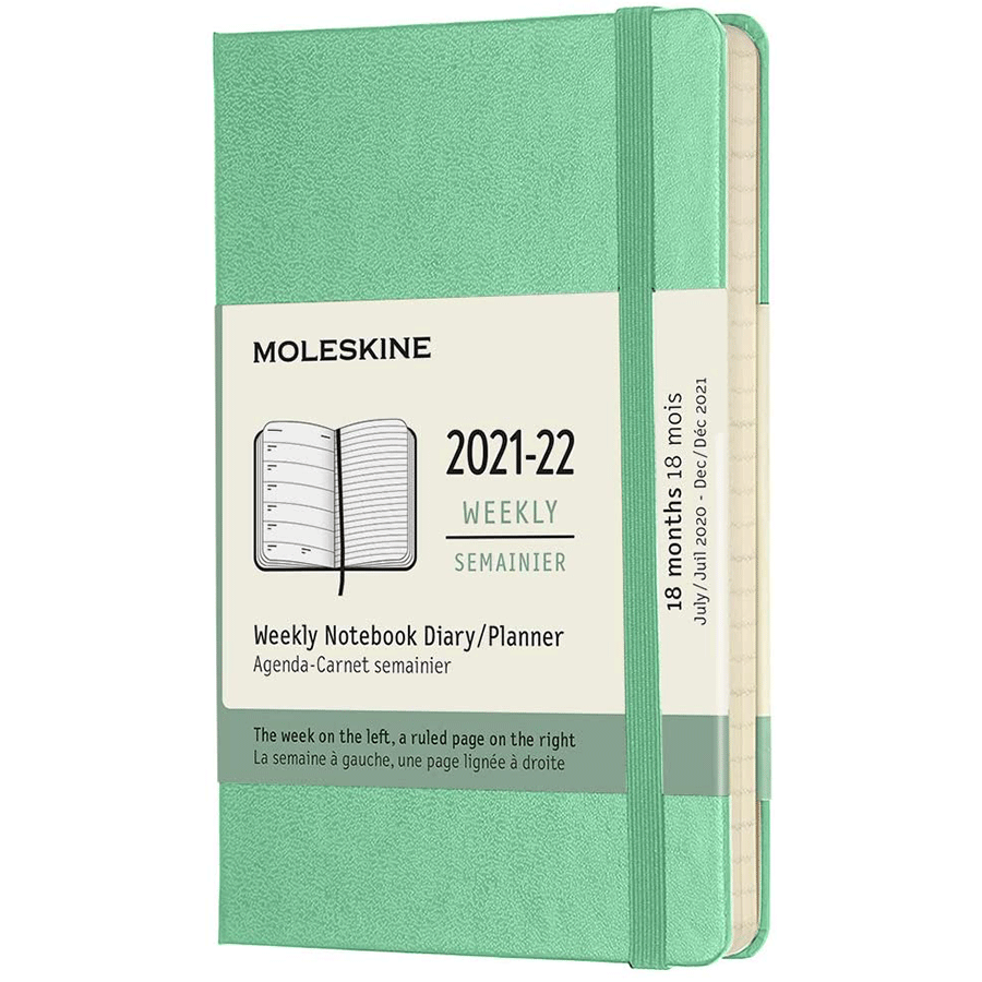 Moleskine 2022 | Weekly Planner 18 Month | Hardcover Green