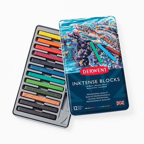 Derwent Inktense Block Tin - Set of 12