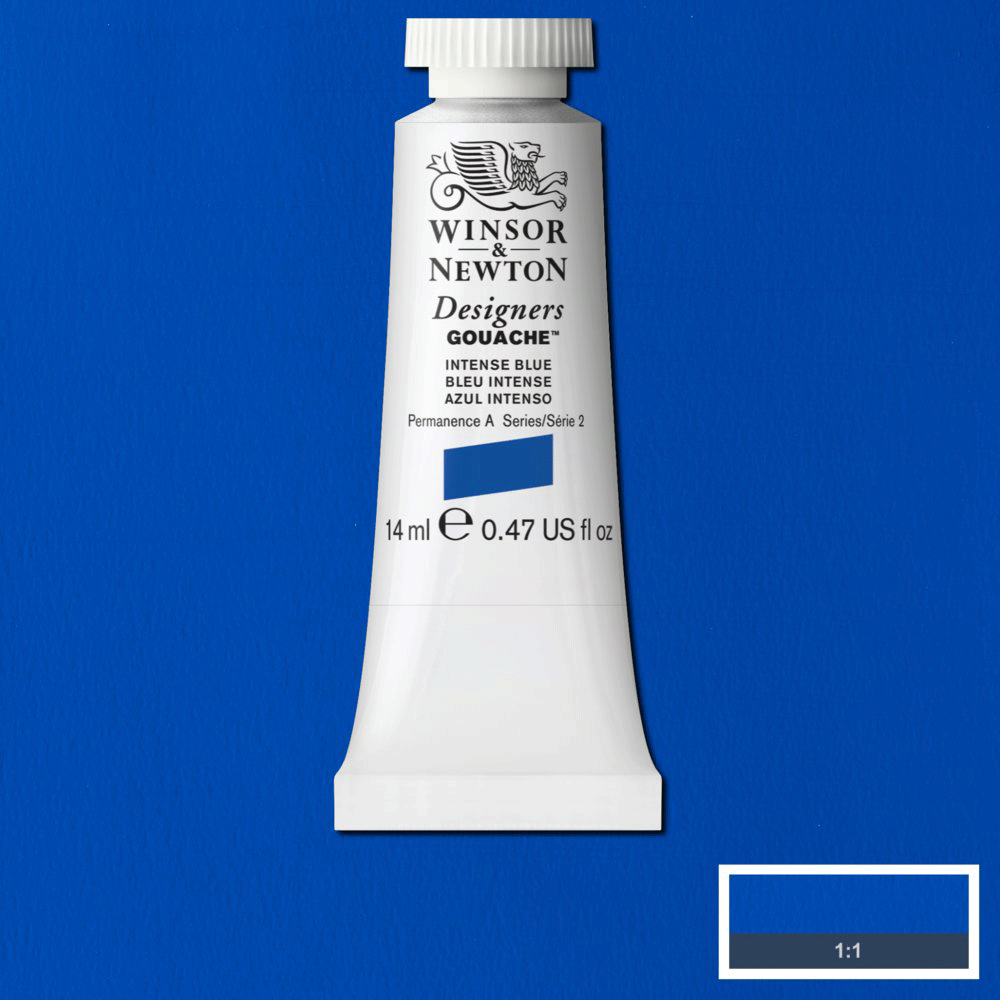 Winsor & Newton Designers' Gouache - 14ml Tube - Intense Blue