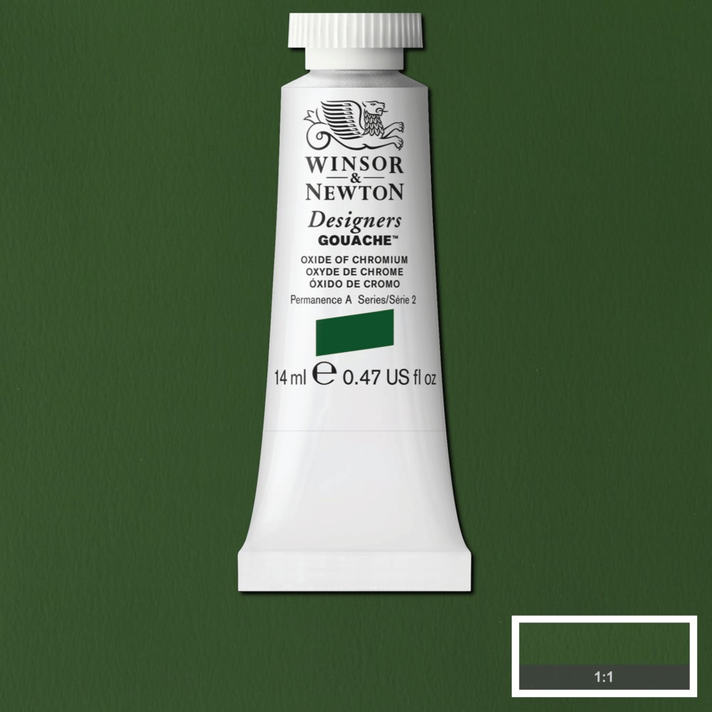 Winsor & Newton Designers' Gouache - 14ml Tube - Oxide Of Chromium