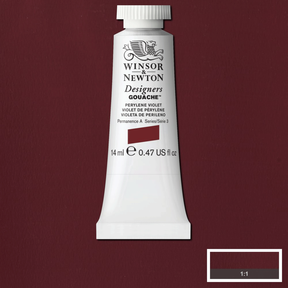 Winsor & Newton Designers' Gouache - 14ml Tube - Perylene Violet