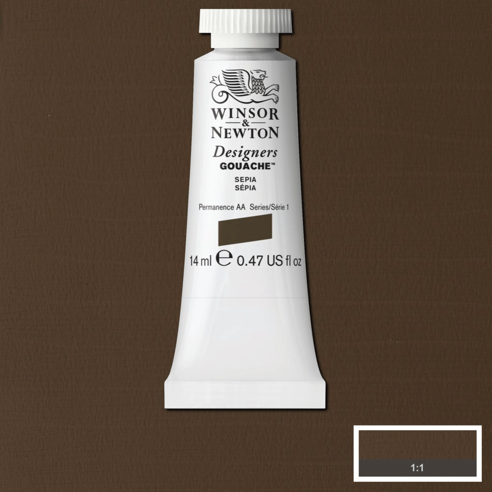 Winsor & Newton | Design Gouache | Sepia | 14mL