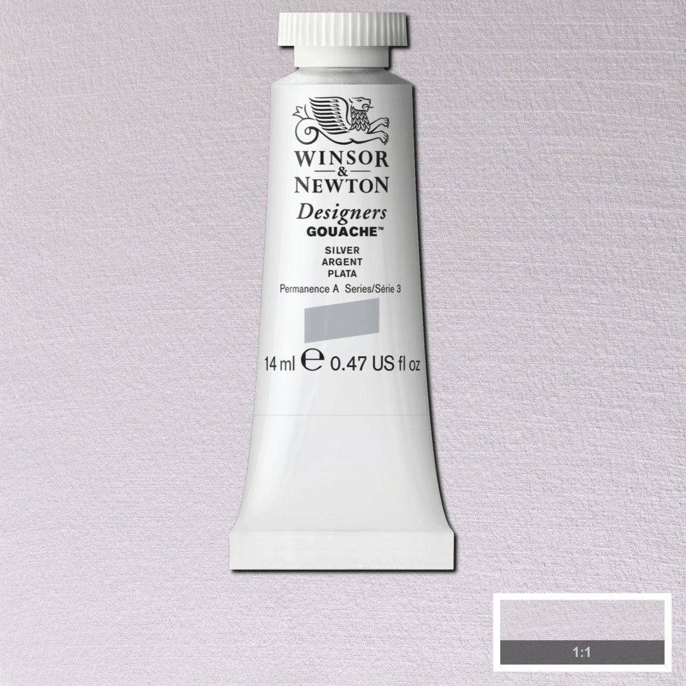 Winsor & Newton | Design Gouache | Silver | 14mL