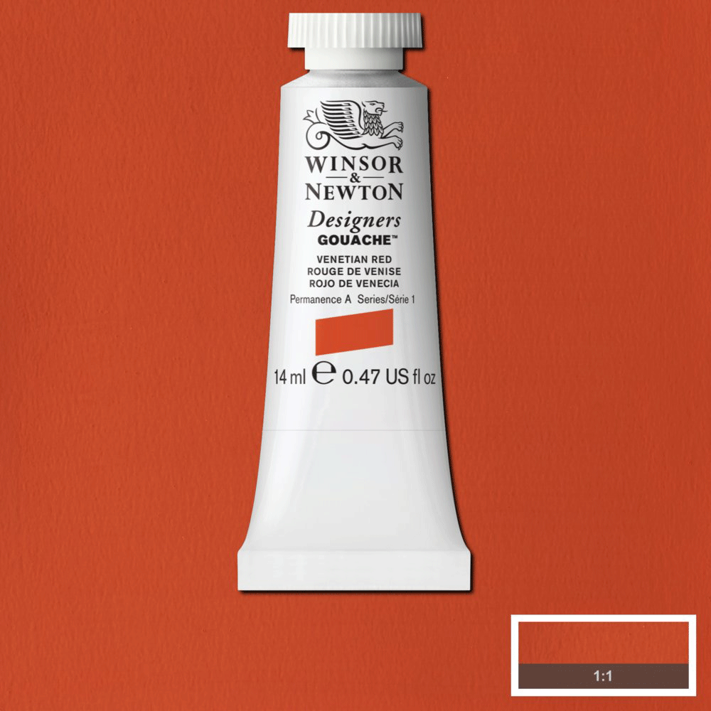 Winsor & Newton | Design Gouache | Venetian Red | 14mL