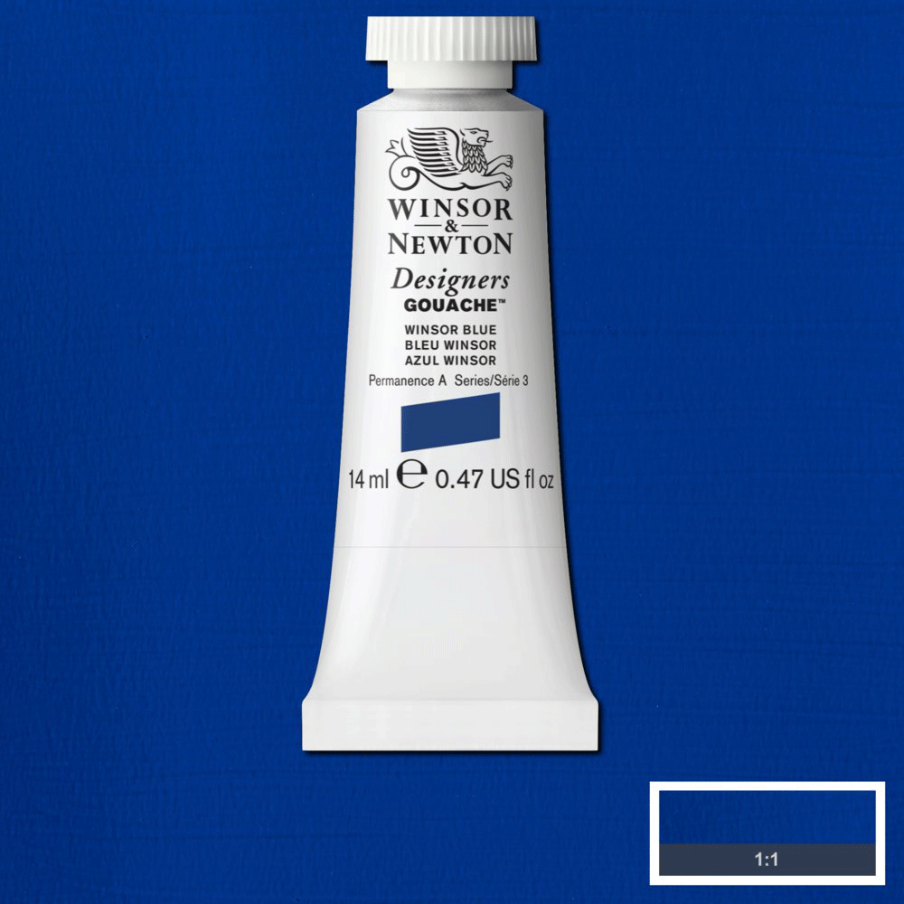 Winsor & Newton | Design Gouache | Winsor Blue | 14mL