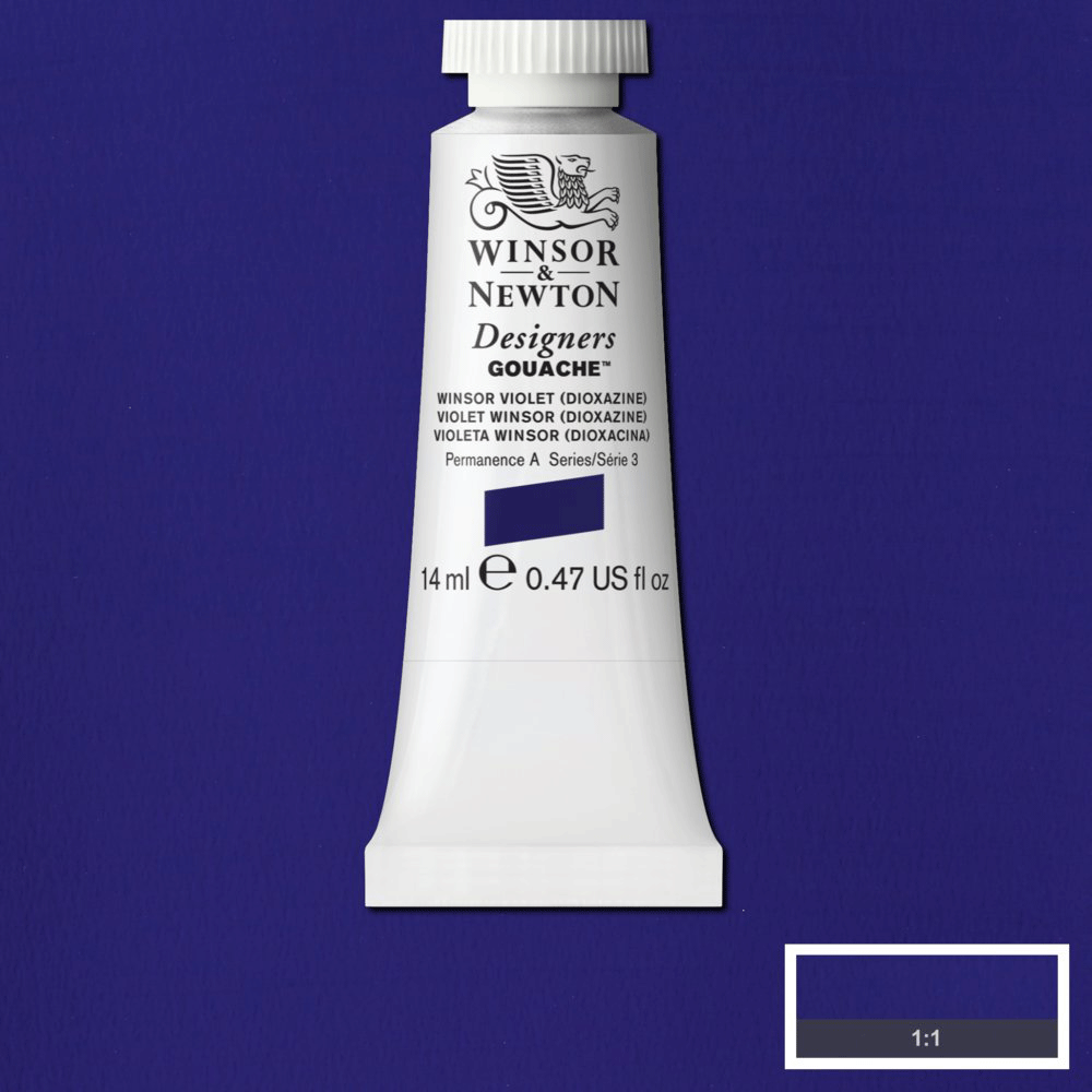 Winsor & Newton | Design Gouache | Winsor Violet Diox | 14mL