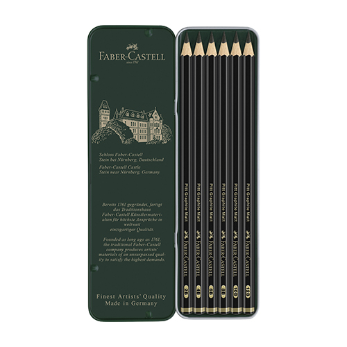 Faber-Castell Pitt Graphite Matt Pencil - Set of 6