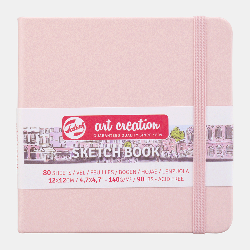 Art Creation |  Sketchbook |  4.5x4.5 | 140g | Pale Pink 