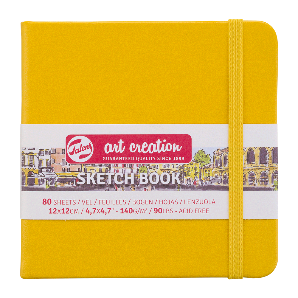 Art Creation | Sketchbook | 4.5x4.5 | Gold Yellow | 140g 
