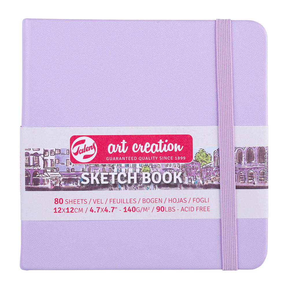 Art Creation | Sketchbook | 4.5x4.5 | Pastel Violet | 140g