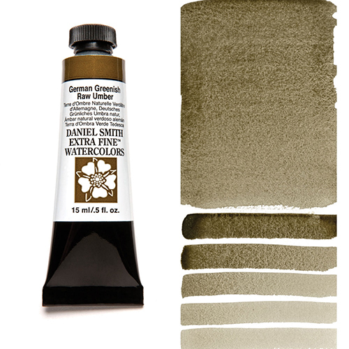 Daniel Smith Extra Fine Watercolor 15ml - German Greenish Raw Umber