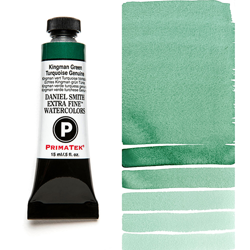 Daniel Smith Extra Fine PrimaTek Watercolor 15ml - Kingman Green Turquoise Genuine