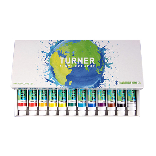 Turner Artist Acryl Gouache World Set of 12, 11ml Tubes