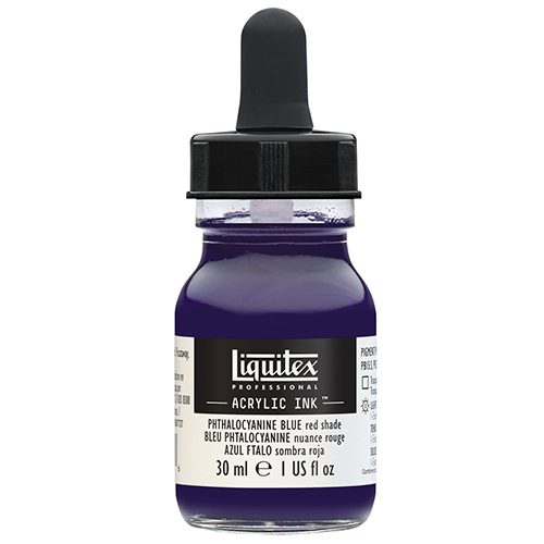 Liquitex Professional Acrylic Ink! – 30mL – Phthalocyanine Blue Red Shade