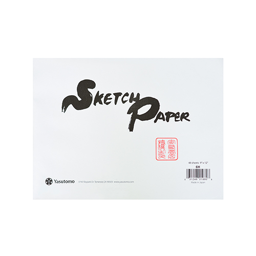 Yasutomo Hosho Paper Sketch Pad - 9x12 - 48 Sheets