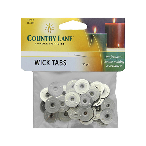 Country Lane Round Wick Tab -  50 pack