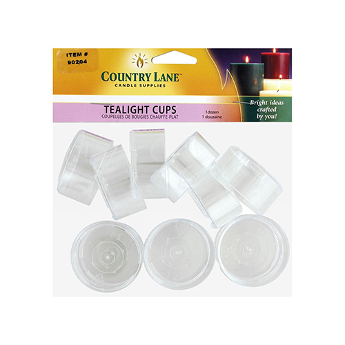 Country Lane - Tealight Plastic Cups - Pack of 12