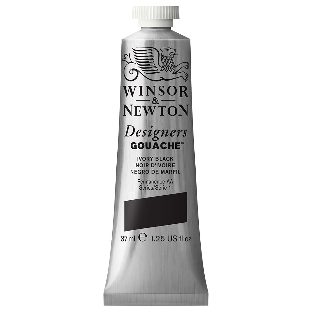 Winsor & Newton - Design Gouache - Ivory Black - 37ml