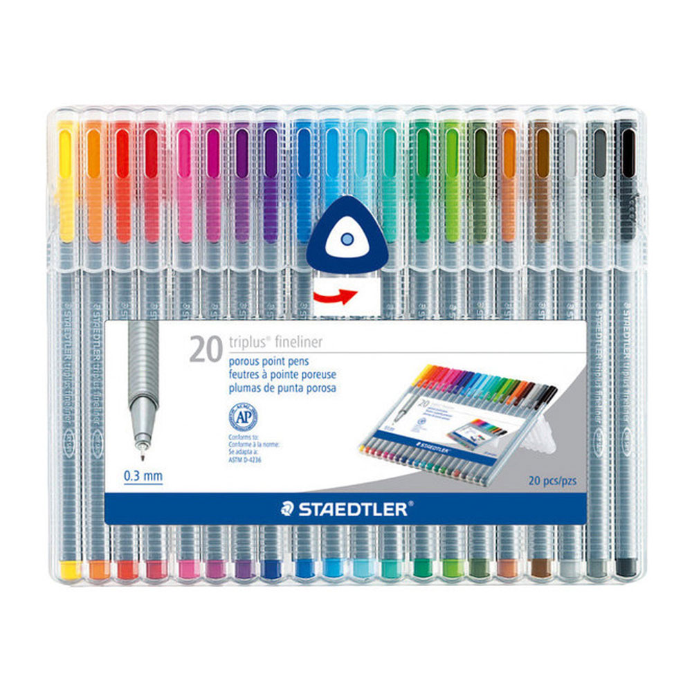 Staedtler Triplus Marker - Set of 20