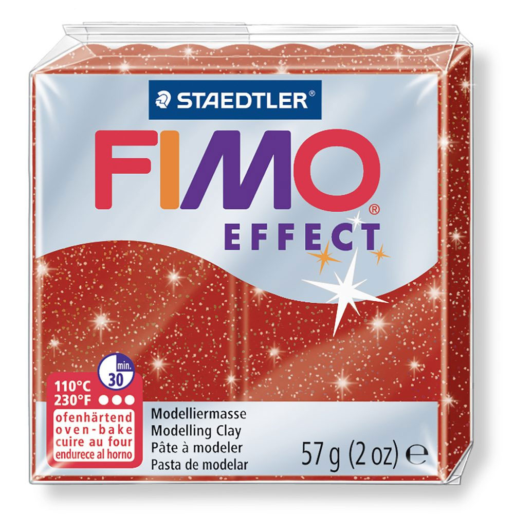 FIMO Effect - Red Glitter - 2oz
