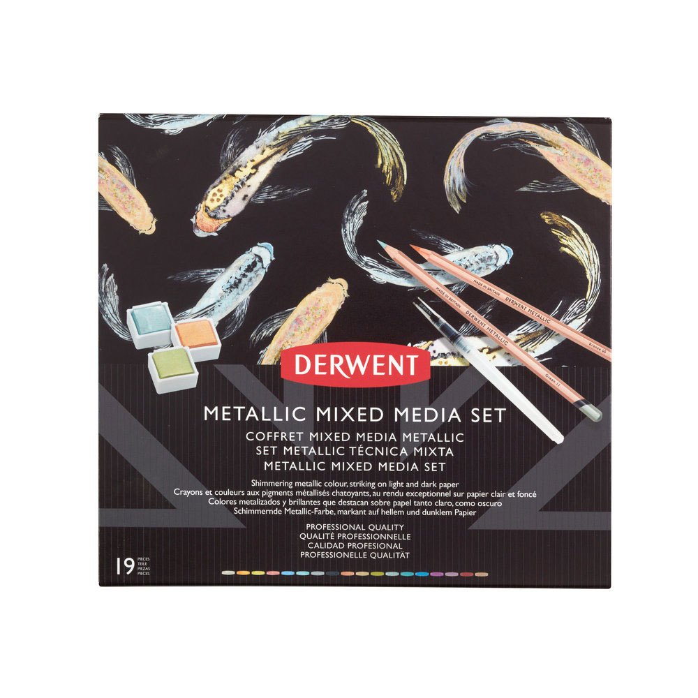 Derwent | Metallic Mix Media Set
