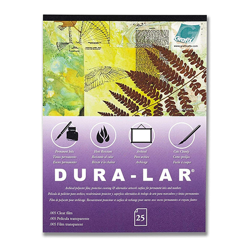 Grafix Dura-Lar Pad .005" Clear - 9" x 12"