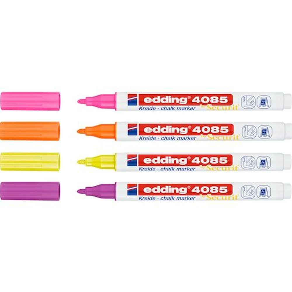 edding Chalk Marker Set of 4 - Neon