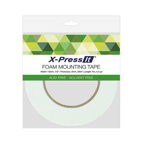 X-Press It Double Sided Foam Tape 12mm x 4m
