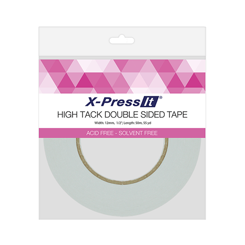 X-Press It High Tack Double Sided Tape 1/2" x 55yd