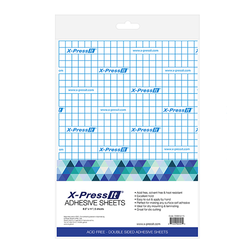 X-Press It High Tack Double Sided Adhesive Sheets - 8.5"x11" 5-pack