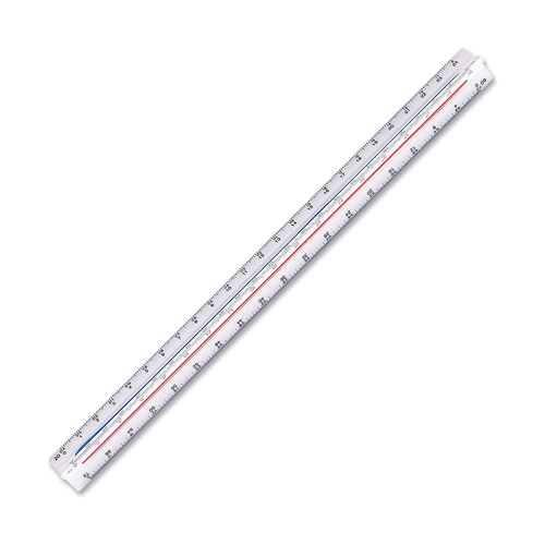 300mm Rulex architects triangular scale ruler, plastic - metric A