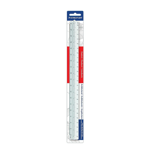 Staedtler Imperial Architect Triangular Scale - 12"  