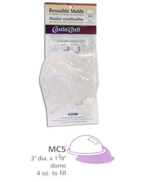 Mc5 Poly Mold Dome 3"x1-3/8"