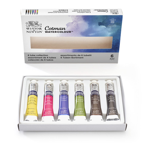 Winsor & Newton Cotman Watercolour Set of 6x8ml