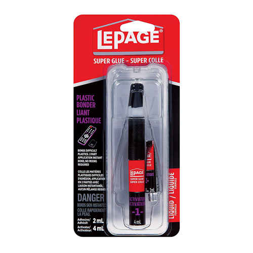 LePage Super Glue All Plastics 2g + 4ml Ct