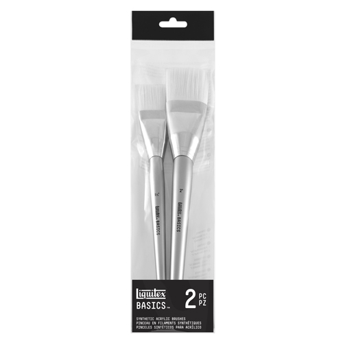 Liquitex Basics - Synthetic Fiber Brushes - Set of 2