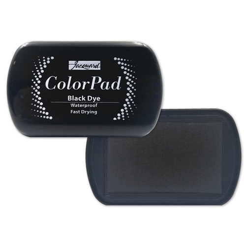  ColorPad Black Waterproof Dye Ink Pad 