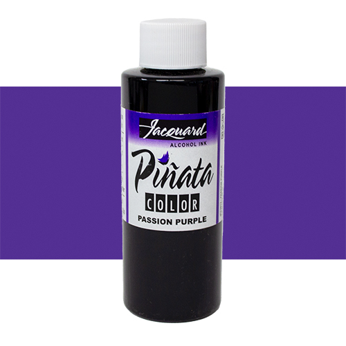 Jacquard Piñata Alcohol Ink, 4 oz., Passion Purple, Fabric Dye 