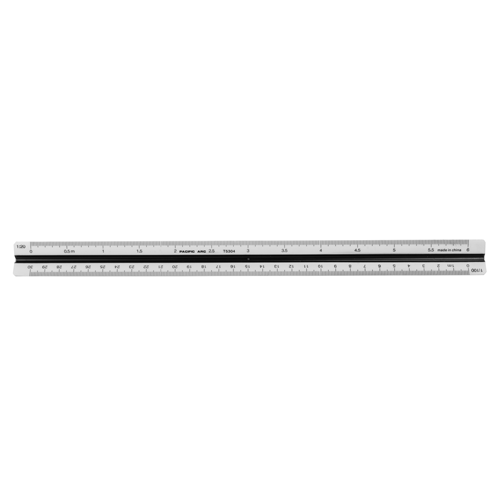 Pacific Arc Triangular Scale Ruler - Metric 04