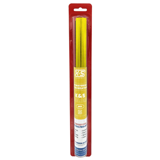 K&S Aluminum Foil .004" x 12" x 24" - Gold