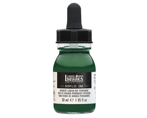 Liquitex Professional Acrylic Ink! – 30mL – Hookers Green Deep Hue Permanent