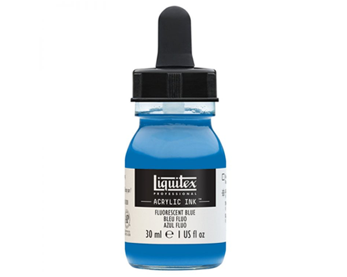 Liquitex Professional Acrylic Ink! – 30mL – Fluorescent Blue
