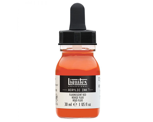 Liquitex Professional Acrylic Ink!  30mL  Fluorescent Red