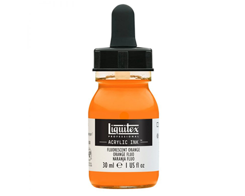 Liquitex Professional Acrylic Ink! – 30mL – Fluorescent Orange