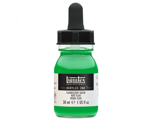Liquitex Professional Acrylic Ink! – 30mL – Fluorescent Green